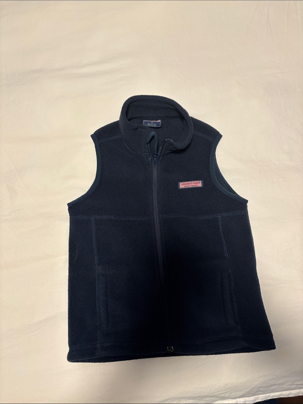 Vineyard Vines Kids' Navy Fleece Vest Size 6
